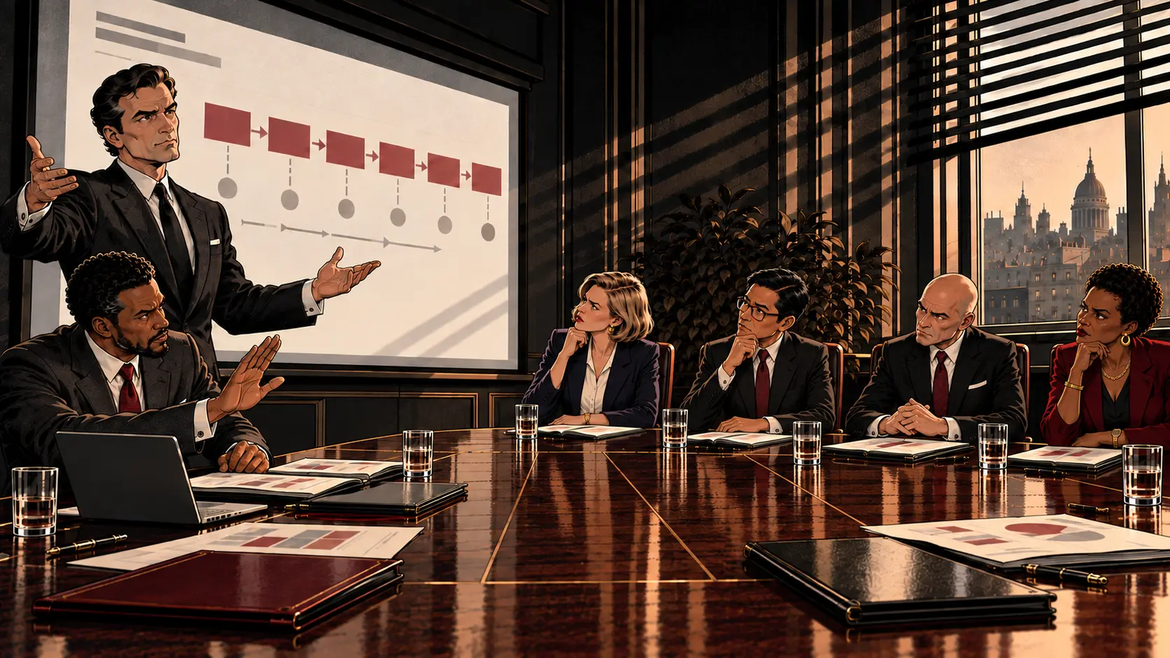 Le directeur commercial promet un délai pendant que son expert tente de l’arrêter