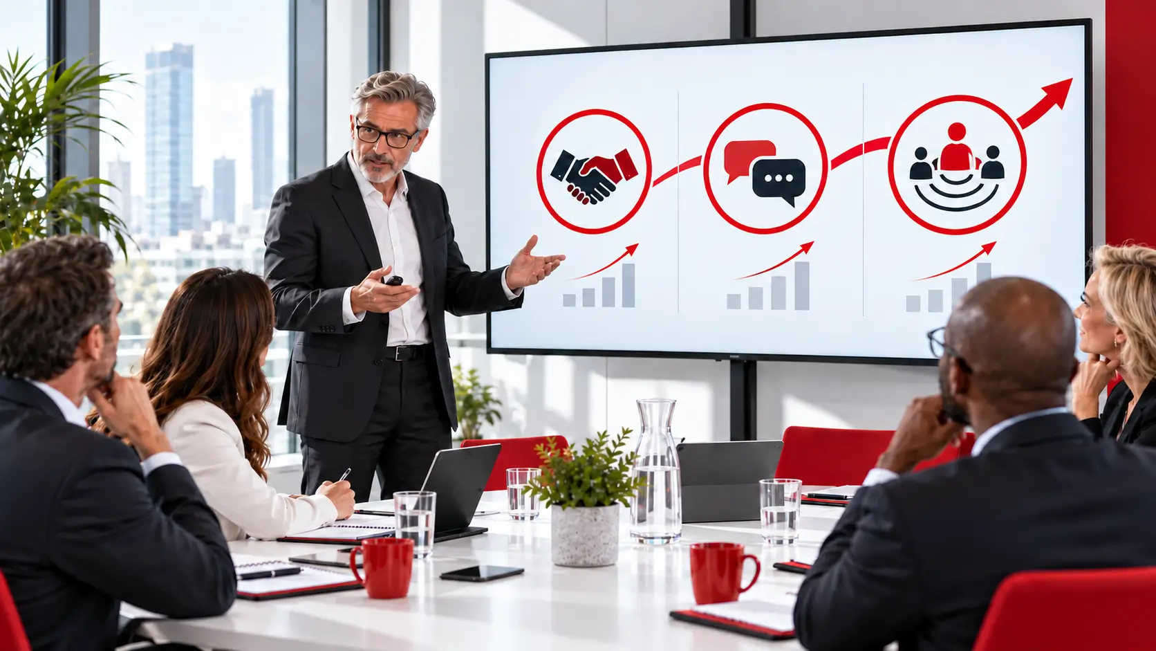 Presenting a commercial proposal to clients