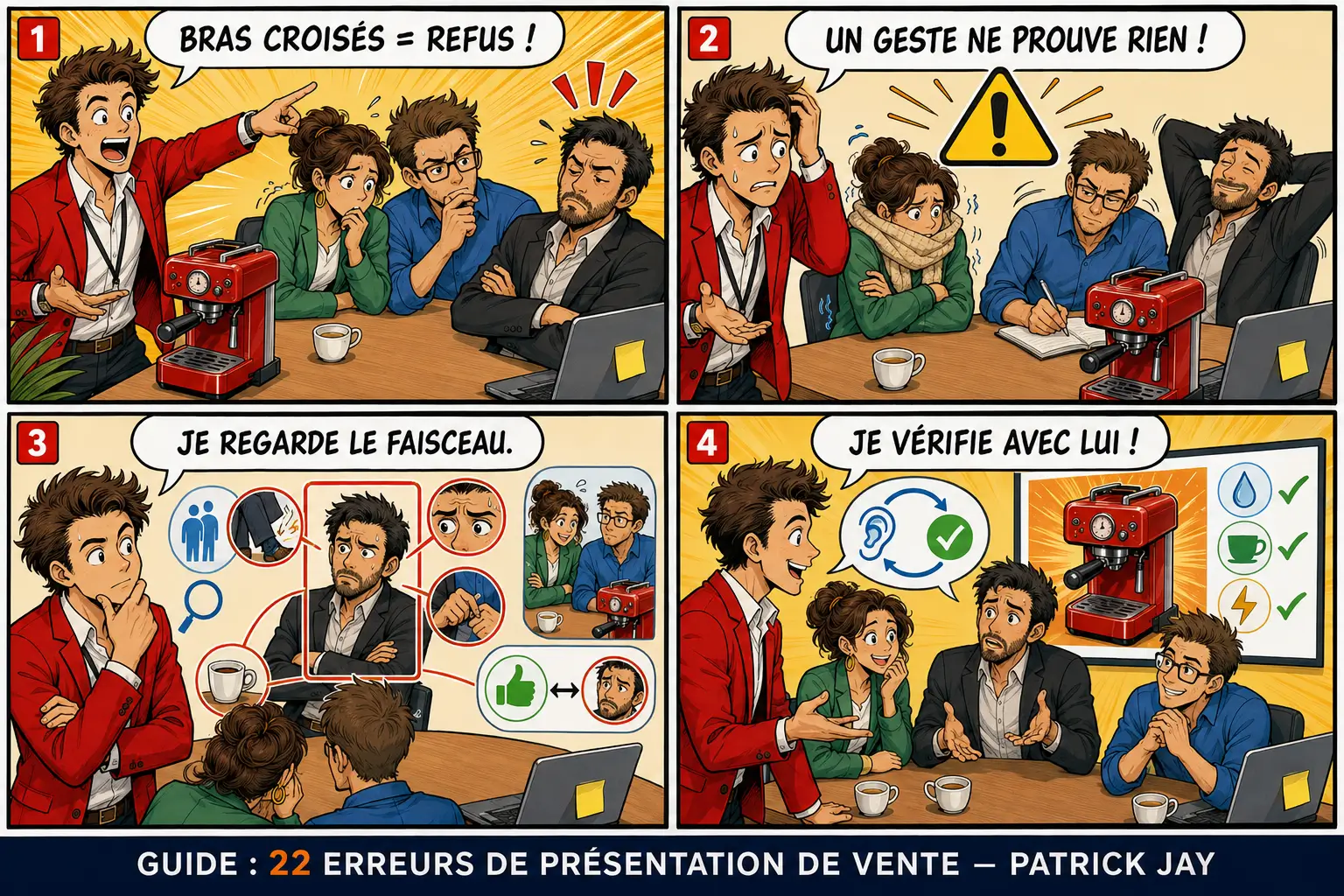 Des bras croisés ne prouvent pas un refus ; le contexte et les autres indices doivent être vérifiés