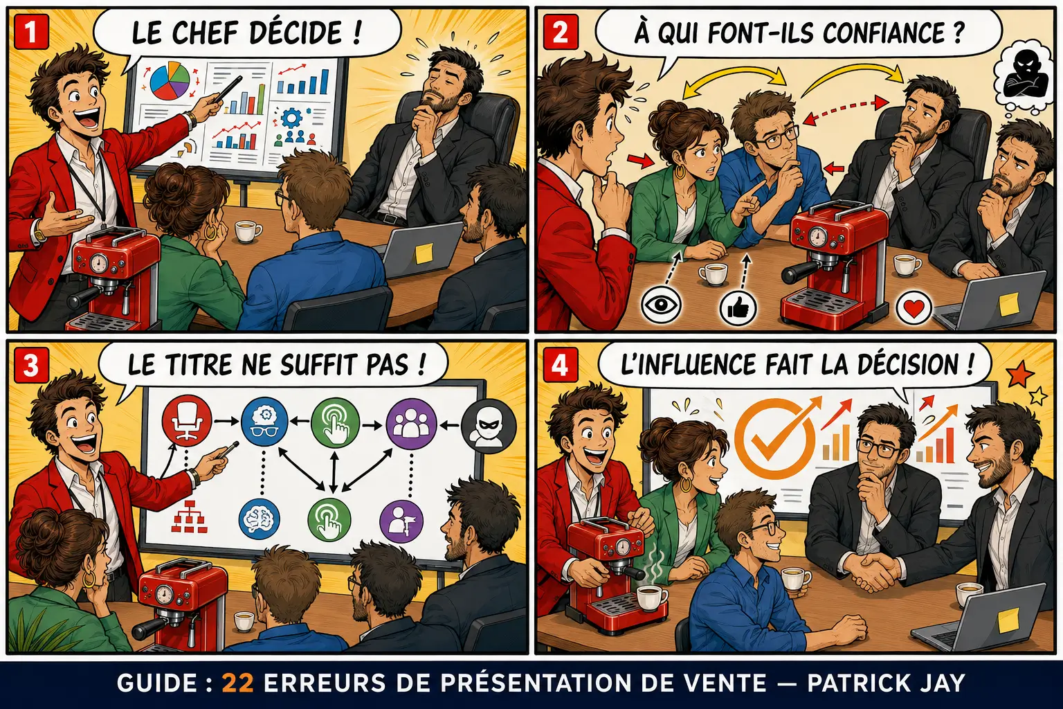 La personne hiérarchiquement la plus élevée n’est pas nécessairement la seule influence sur la décision