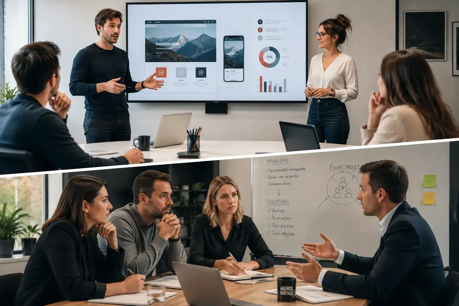Defending a commercial proposal in front of a decision committee